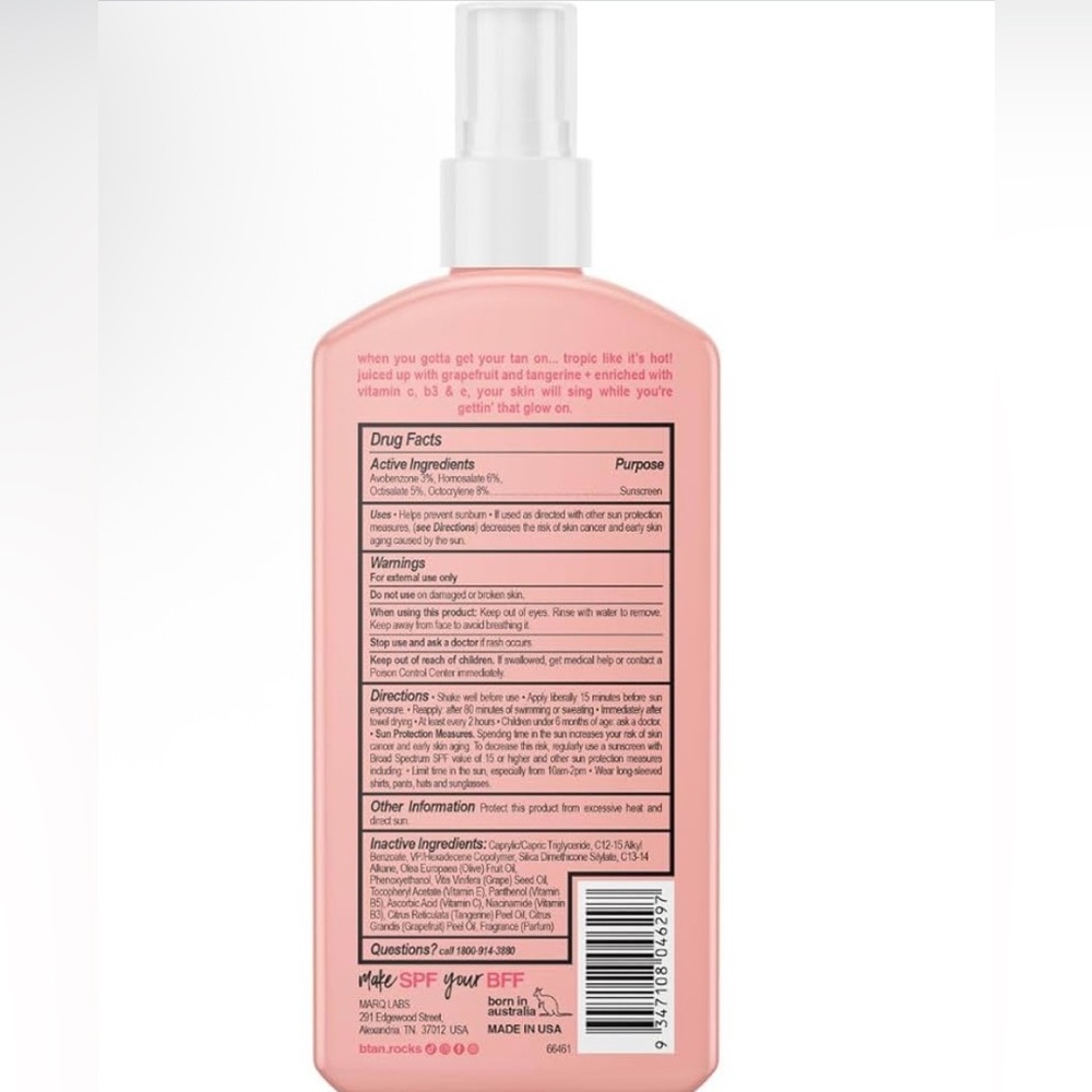 b.tan Tropic Like It’s Hot Deep Tanning Dry Spray Oil SPF 15 8oz EXP 05/2026 - Picture 2 of 2